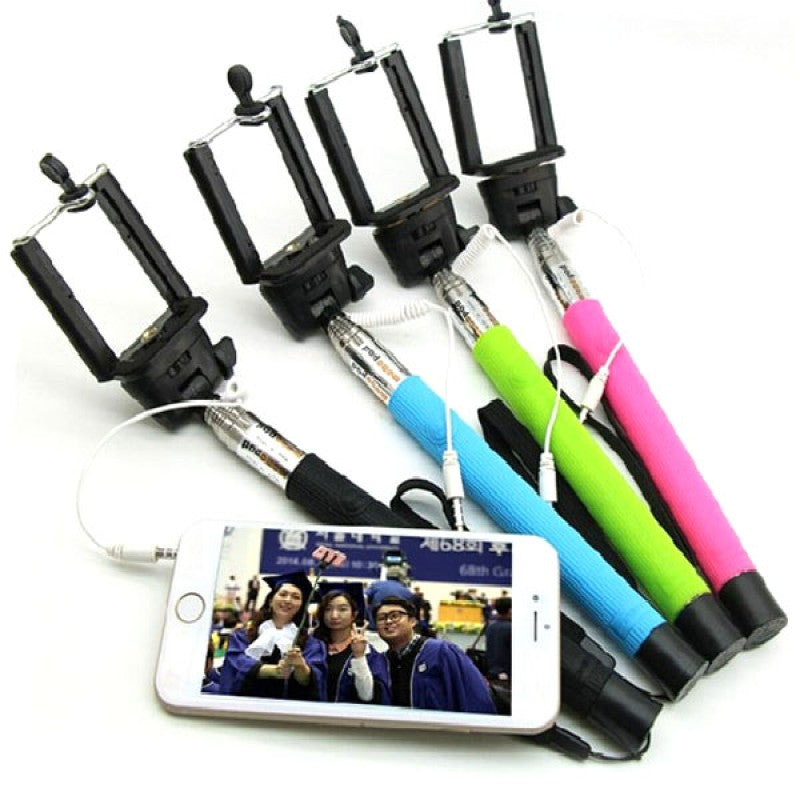 Monopod Sencillo con Entrada de Audio - Selfie Stick