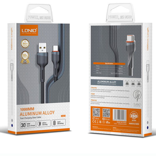 Cable LDNIO LS-641 (Carga rápida 30W - 1 Metro) Carga rápida y Data Sync