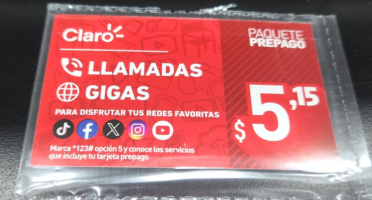 Claro de Megas $5 - TARJETAS AL POR MAYOR