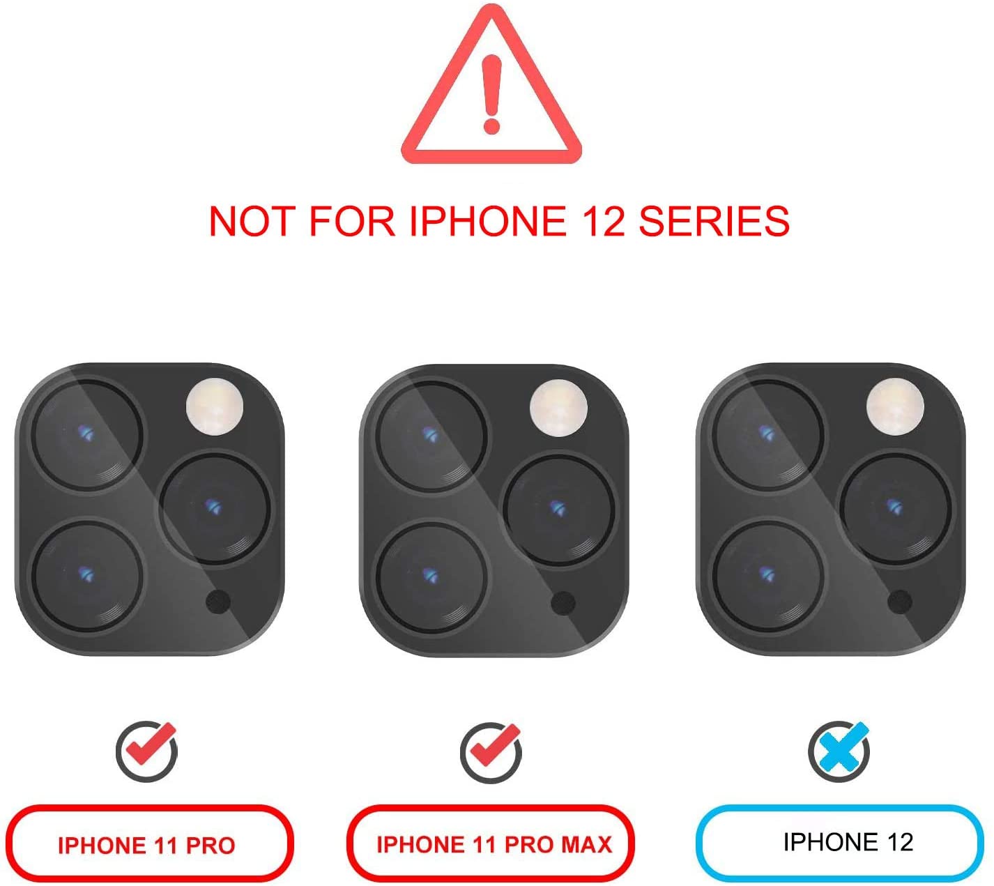Protector de Camara para iPhone 11 de Vidrio Templado