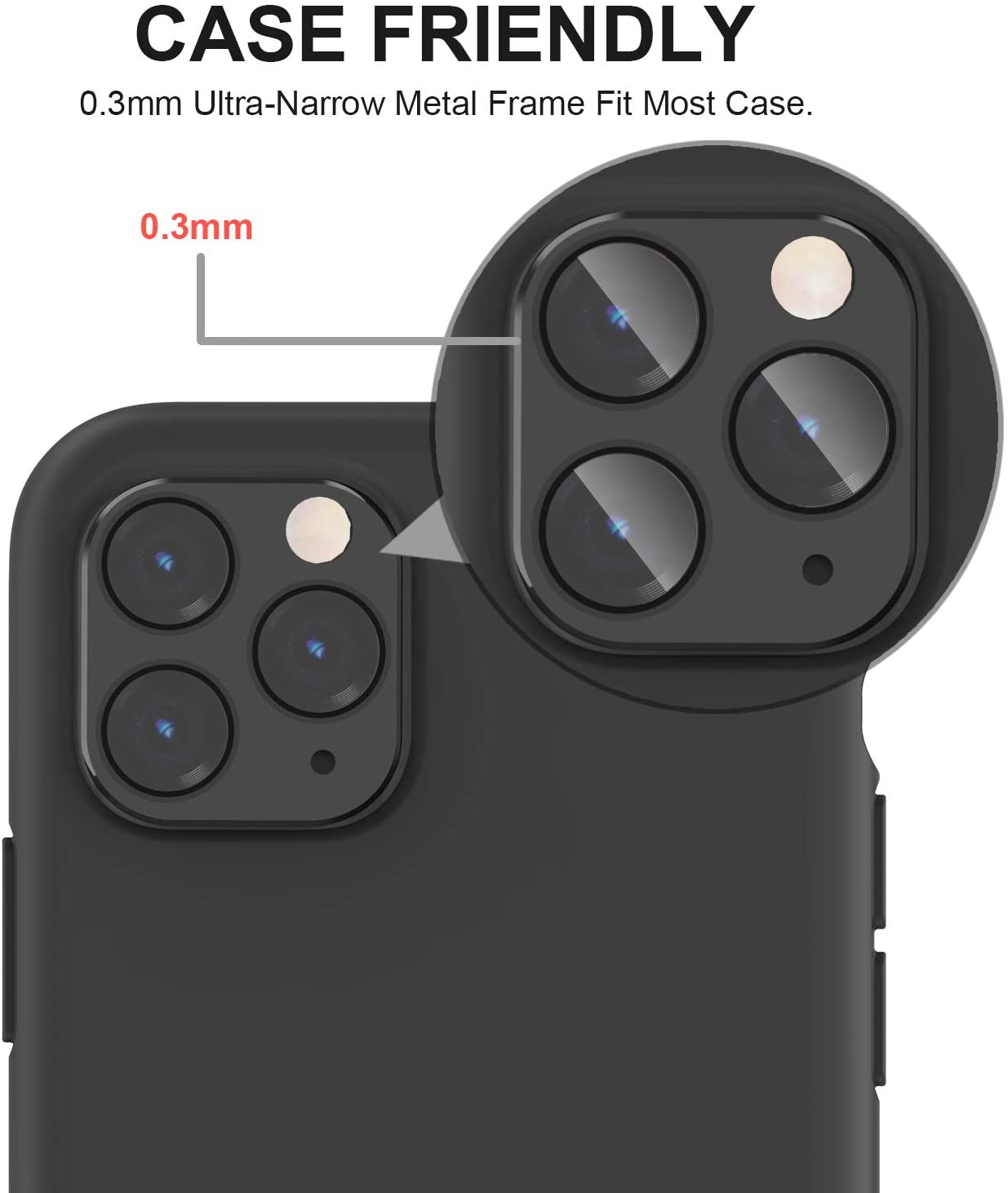 Protector de Camara para iPhone 11 de Vidrio Templado