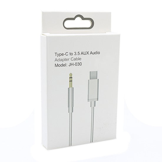 Cable - USB tipo C a 3.5mm Adaptador de Audio Aux Cable para iPhone Samsung Huawei