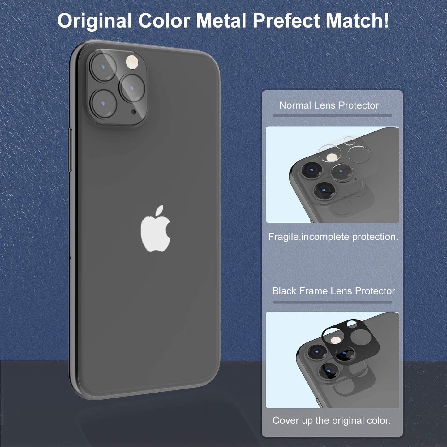 Protector de Camara para iPhone 11 de Vidrio Templado