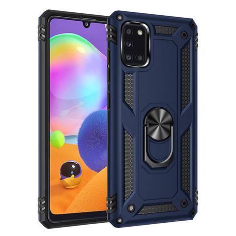 Forro Protector para Samsung A31 - Diseño Armadura, Anillo/Iman