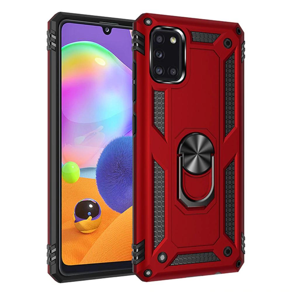 Forro Protector para Samsung A31 - Diseño Armadura, Anillo/Iman