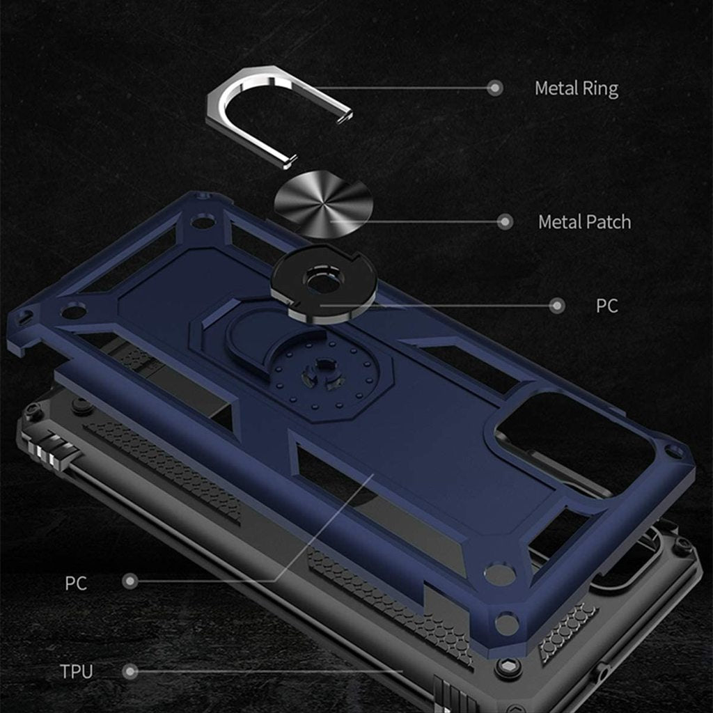 Forro Protector Samsung A51 - Diseño Armadura Anti-Golpes Anillo/Iman