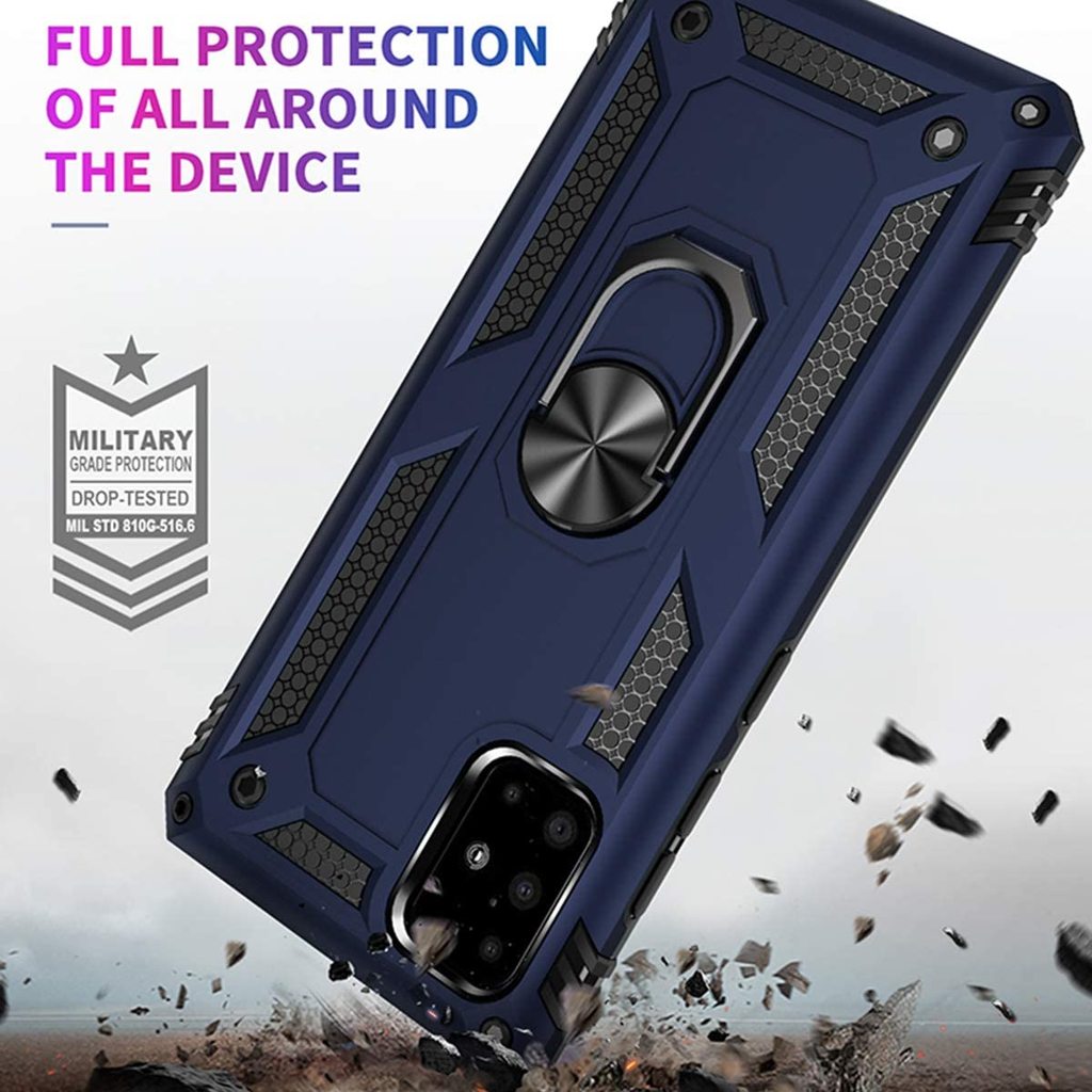 Forro Protector Samsung A51 - Diseño Armadura Anti-Golpes Anillo/Iman
