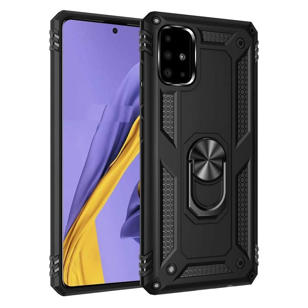 Forro Protector Samsung A51 - Diseño Armadura Anti-Golpes Anillo/Iman