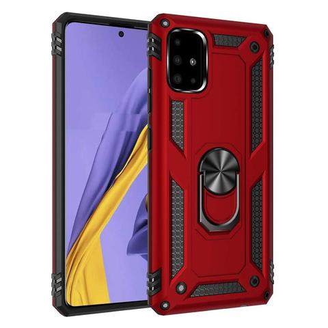 Forro Protector Samsung A51 - Diseño Armadura Anti-Golpes Anillo/Iman