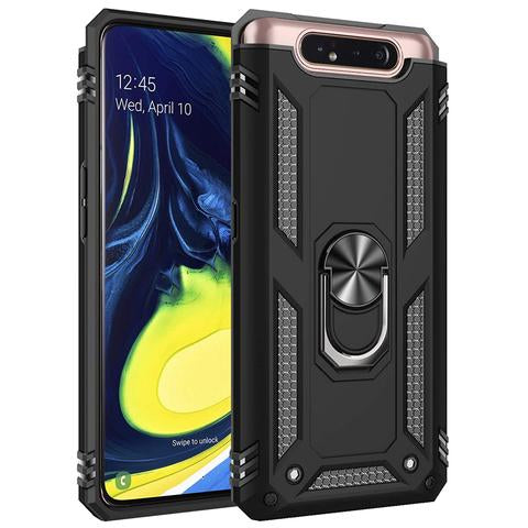 Forro Protector para Samsung A80 - Diseño Armadura, Anillo/Iman