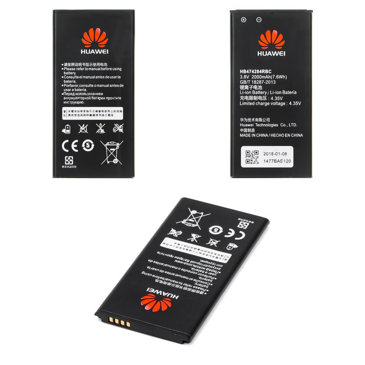 Bateria Huawei HB474284RBC 2000MAH para Y550, Y5, Y625, Y635 G615