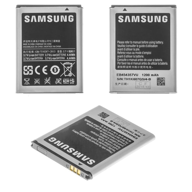 Bateria Samsung EB-454357VU puede usarse con Samsung S5360 Galaxy Y, Li-ion, 3.7 V, 1200 mAh