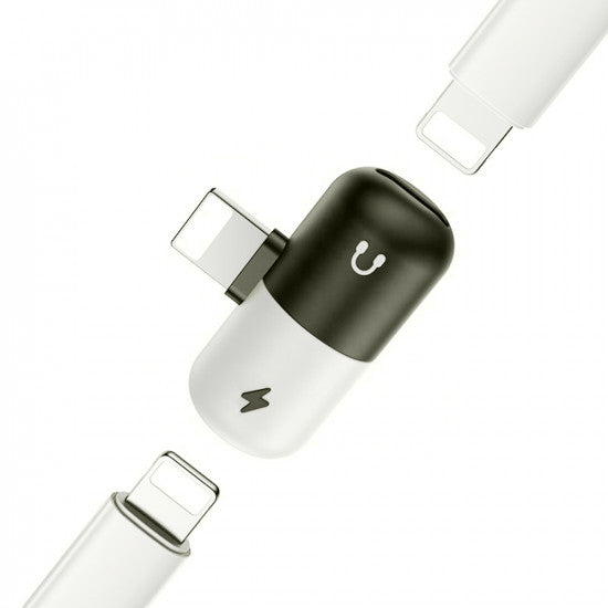 Adaptador - Splitter para iPhone y iPad - Audio + Carga Ezra AD02