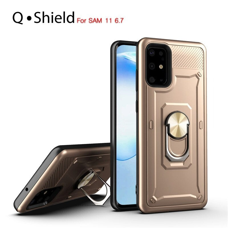 Forro Q-Shield para Samsung Galaxy A71 - Anillo Magnetico Incluye Mica 9H