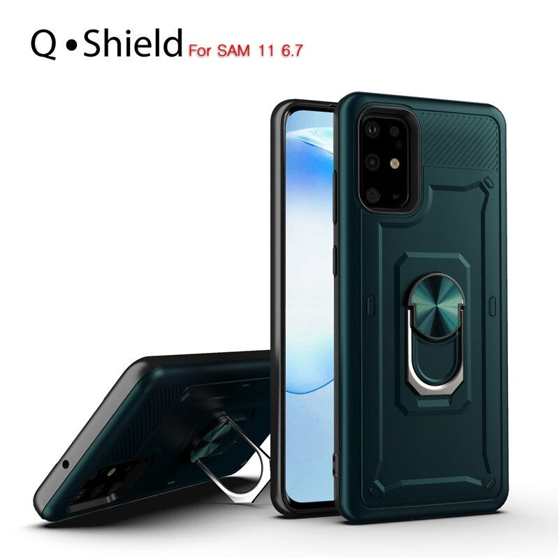 Forro Q-Shield para Samsung Galaxy A71 - Anillo Magnetico Incluye Mica 9H