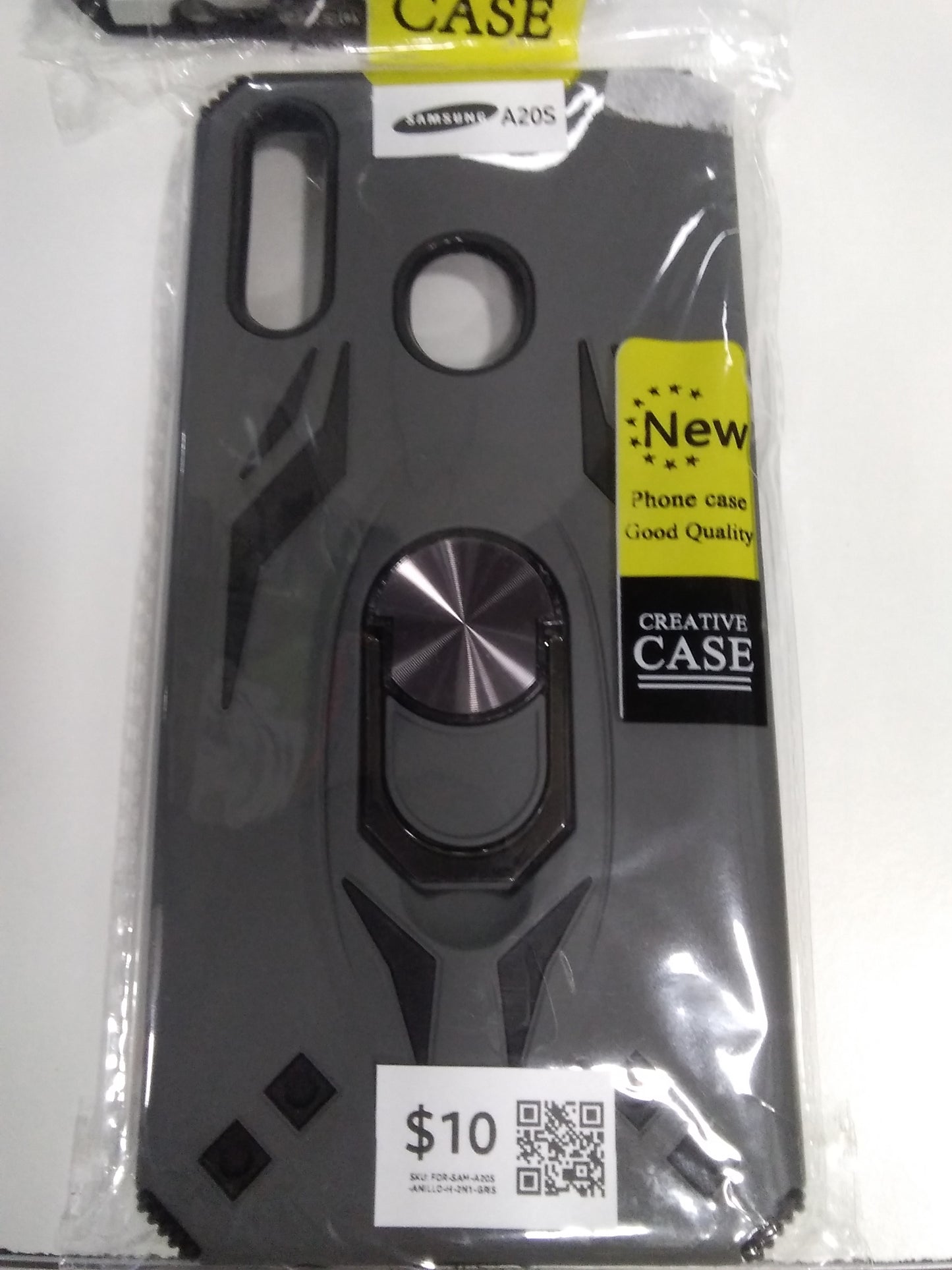 Forro Protector Samsung A20S - Diseño Armadura Anti-Golpes Anillo/Iman