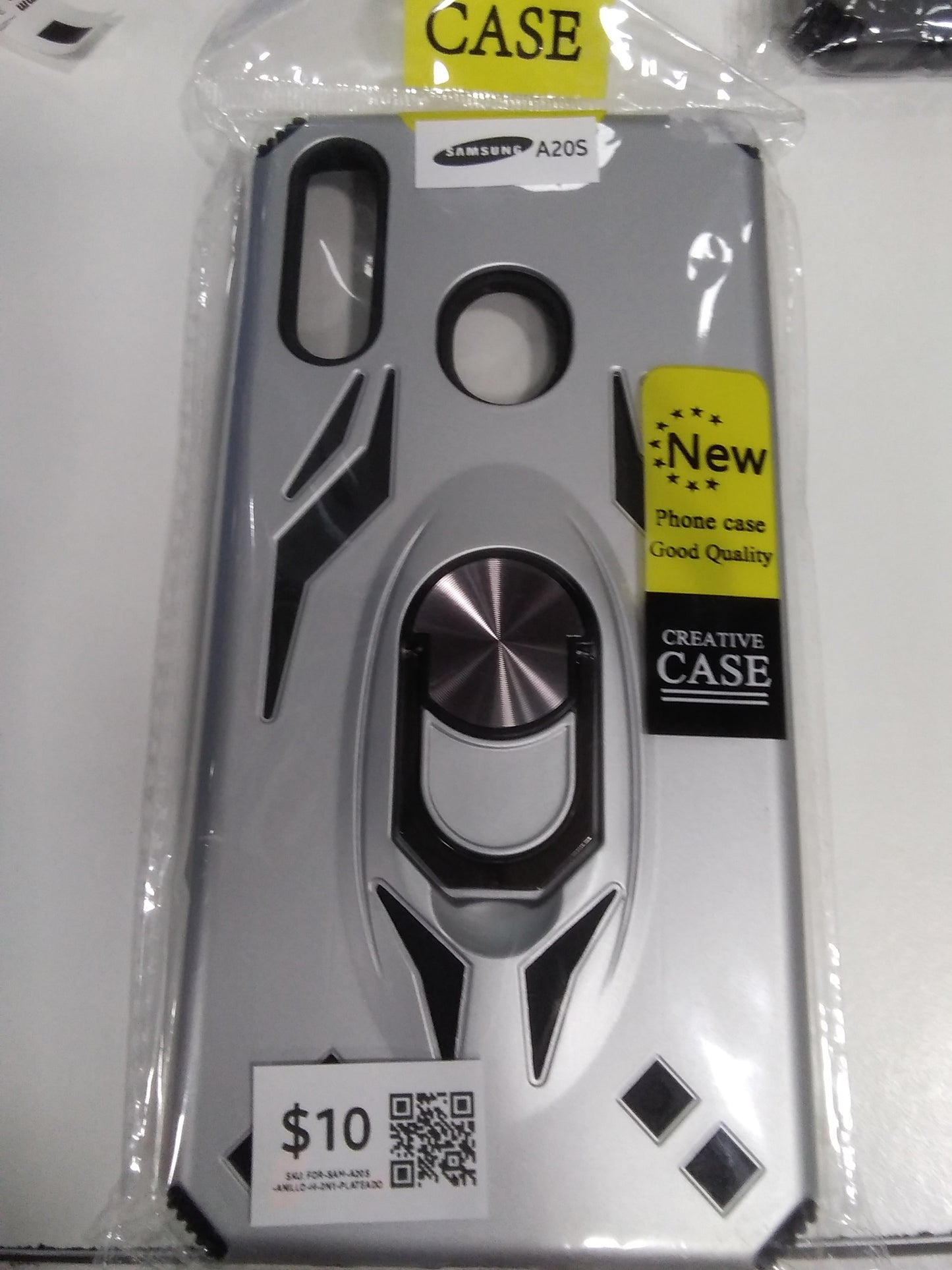 Forro Protector Samsung A20S - Diseño Armadura Anti-Golpes Anillo/Iman