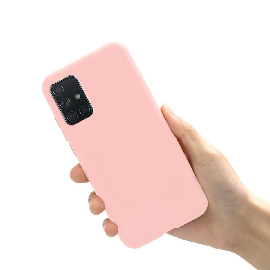 Forro Silicona Mate para Samsung Galaxy A20S - Modelo Boton