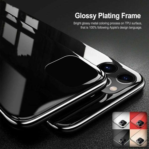Forro Protector iPhone 11 Pro Max Electro Vidrio - Luxury Glass Case