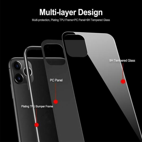 Forro Protector iPhone 12 Pro Electro Vidrio - Luxury Glass Case
