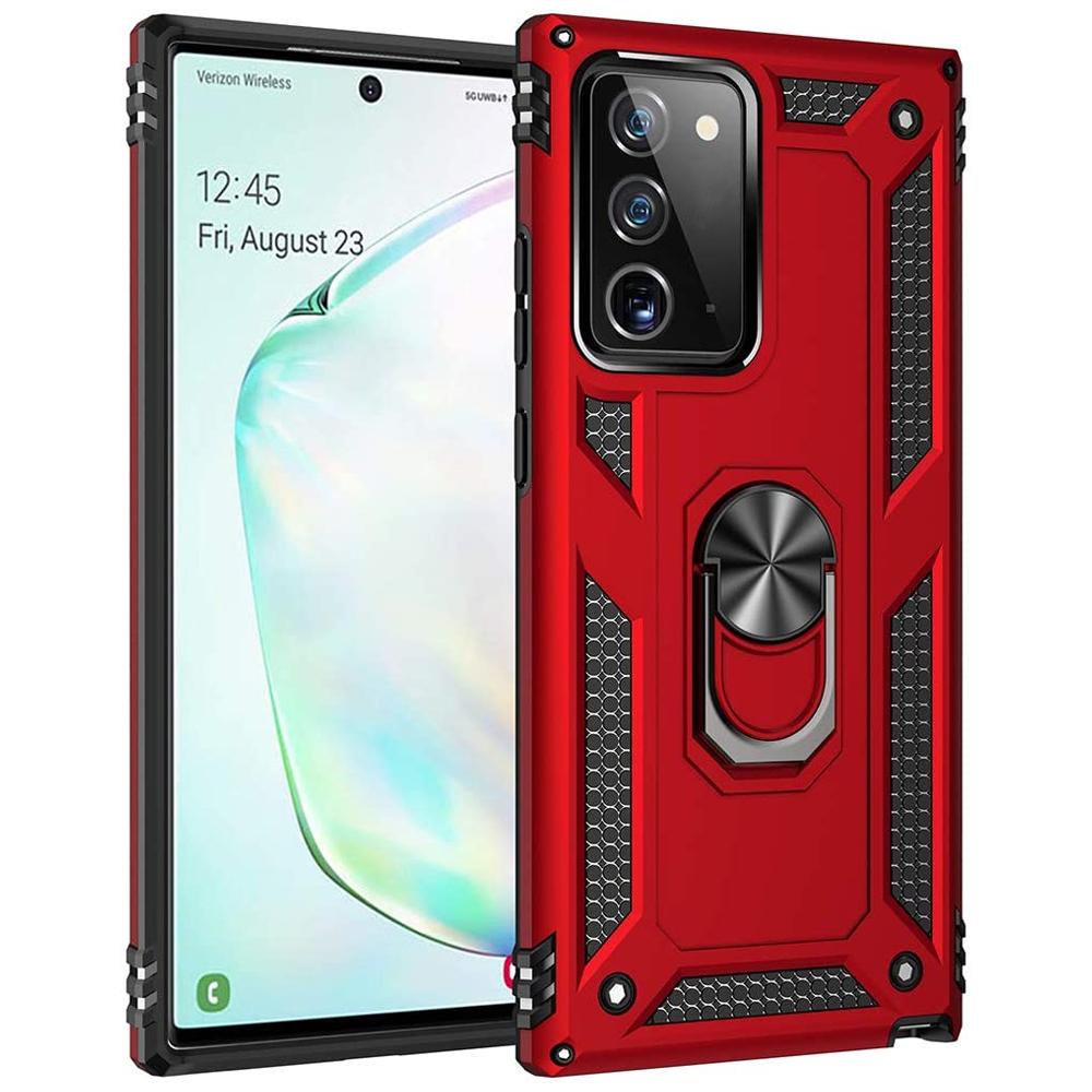Forro Protector para Samsung Note 20 - Diseño Armadura, Anillo/Iman