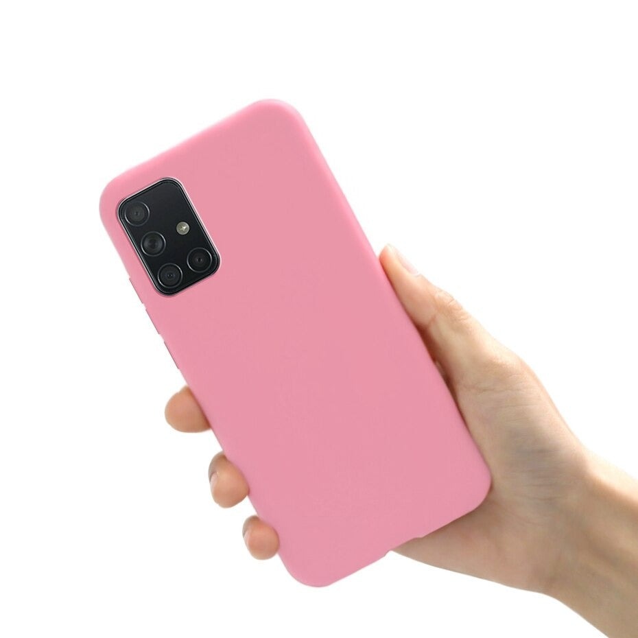 Forro Silicona Mate para Samsung Galaxy A20S - Modelo Boton