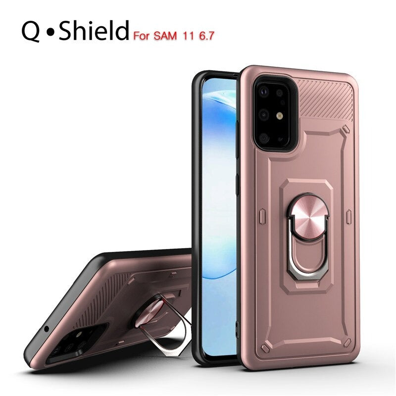 Forro Q-Shield para Samsung Galaxy A71 - Anillo Magnetico Incluye Mica 9H