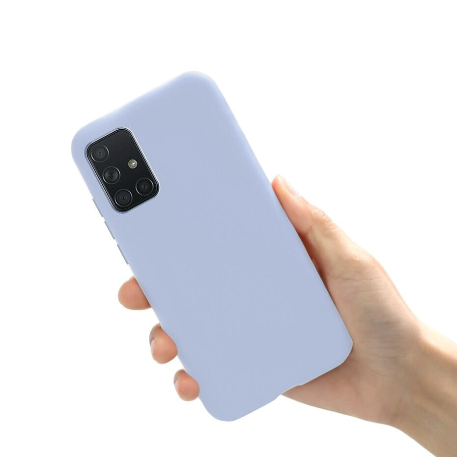 Forro Silicona Mate para Samsung Galaxy A20S - Modelo Boton