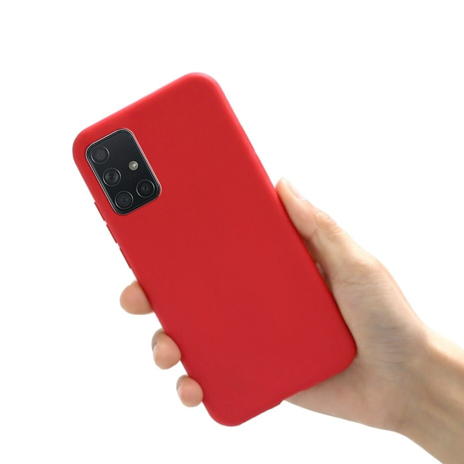 Forro Silicona Mate para Samsung Galaxy A20S - Modelo Boton