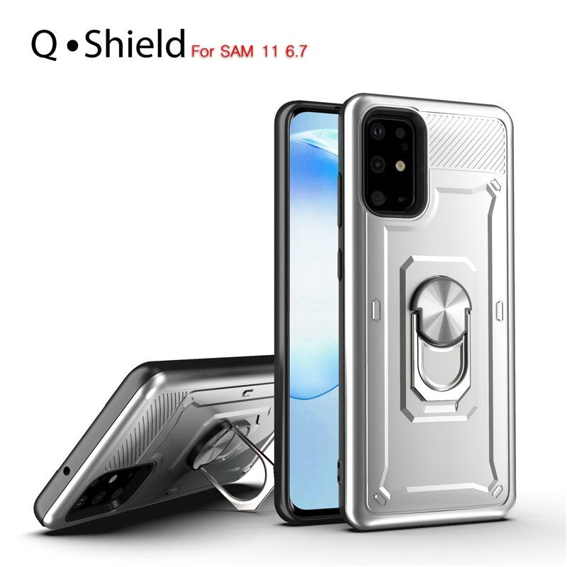 Forro Q-Shield para Samsung Galaxy A71 - Anillo Magnetico Incluye Mica 9H