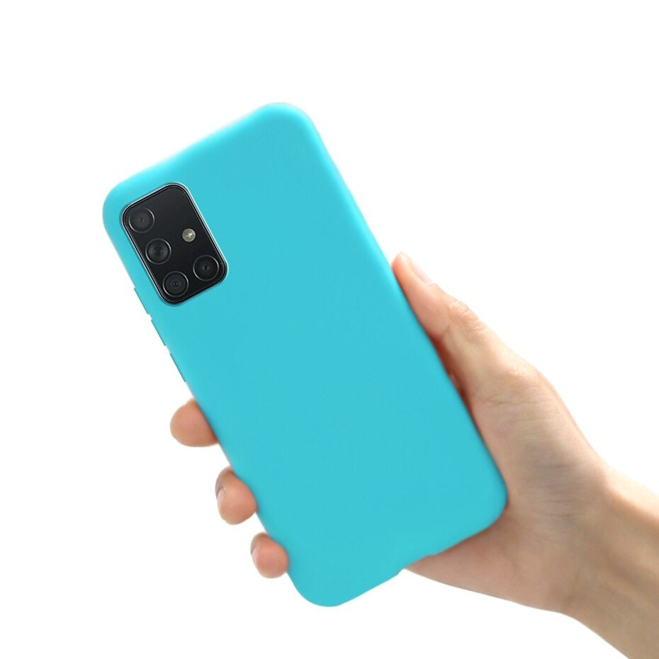 Forro Silicona Mate para Samsung Galaxy A20S - Modelo Boton