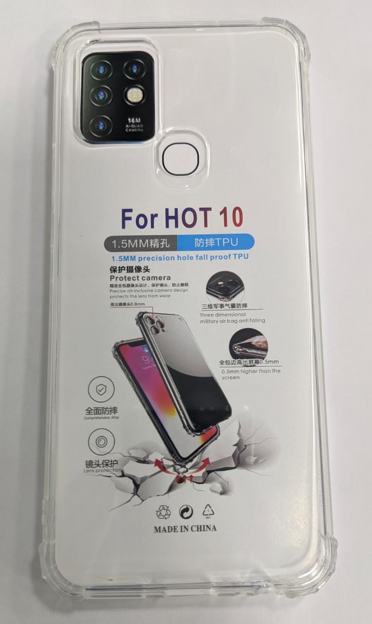 Forro Transparente para Infinix Hot 10 / 10S (Forro Protector Anti Golpes)