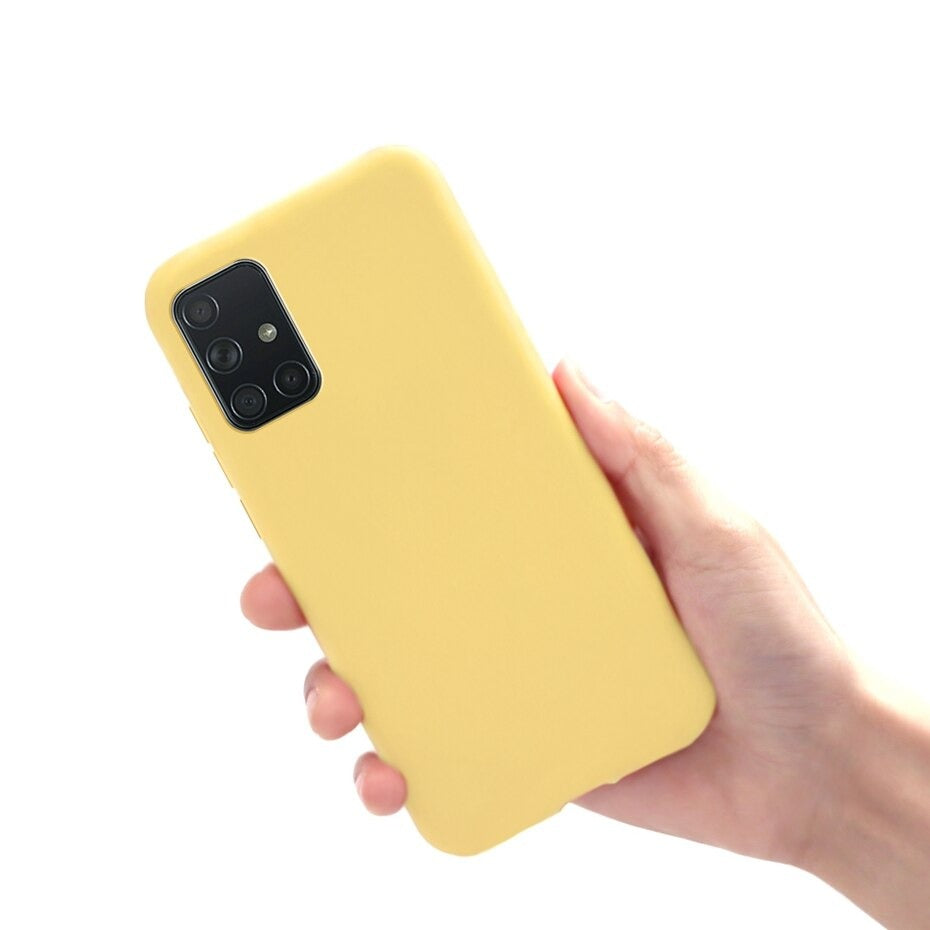 Forro Silicona Mate para Samsung Galaxy A20S - Modelo Boton