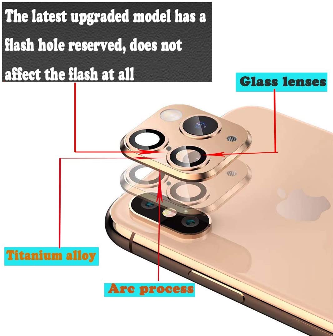 Protector Lente de Cámara de Metal para iPhone X / XS / XS  Cámara falsa Cambia a iPhone Pro / Max