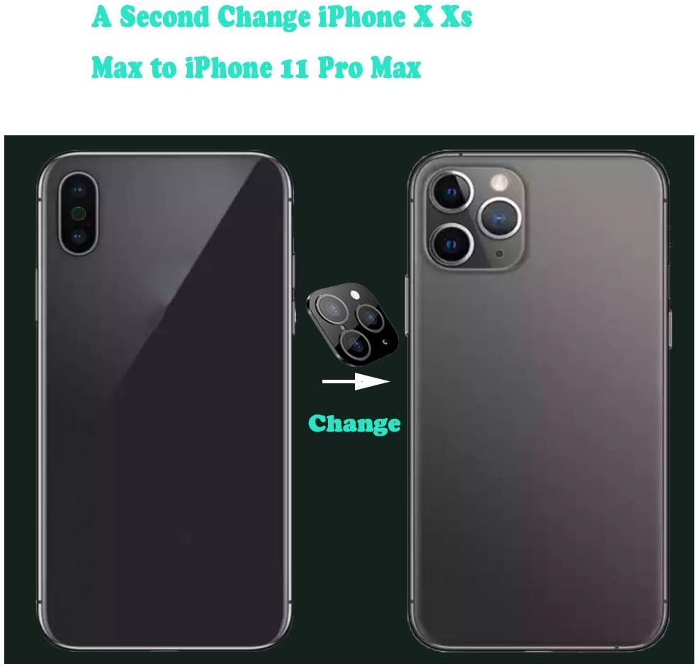 Protector Lente de Cámara de Metal para iPhone X / XS / XS  Cámara falsa Cambia a iPhone Pro / Max