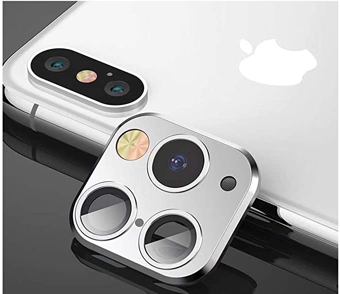 Protector Lente de Cámara de Metal para iPhone X / XS / XS  Cámara falsa Cambia a iPhone Pro / Max