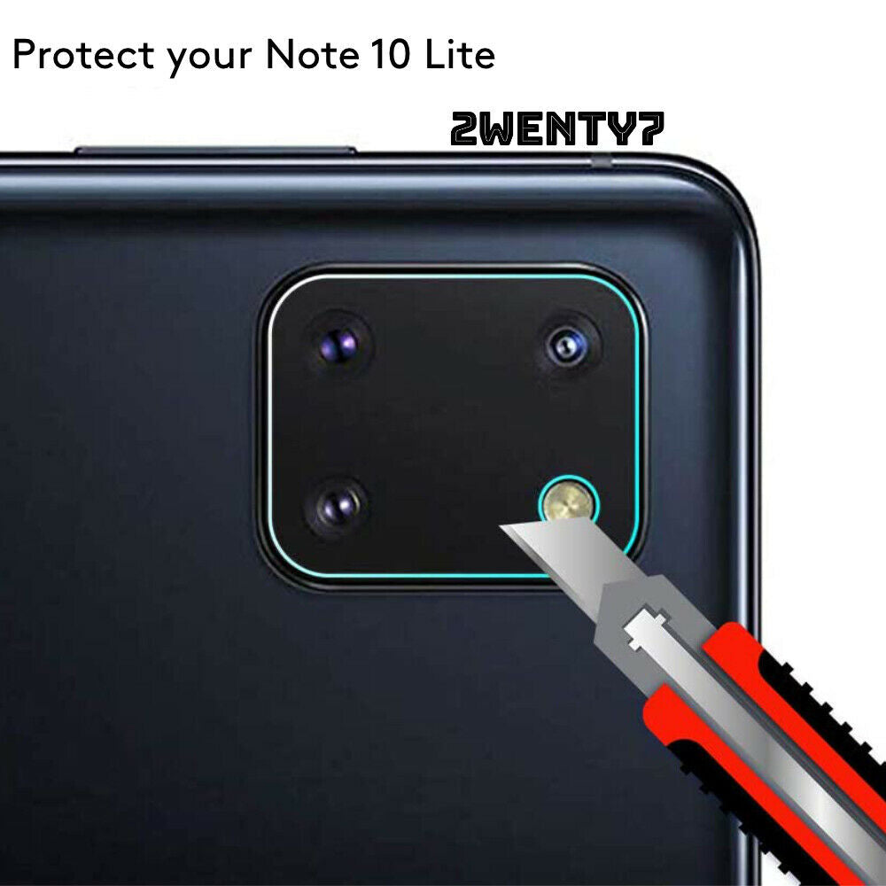 Protector de Camara para Samsung Galaxy Note 10 Lite de Vidrio Templado